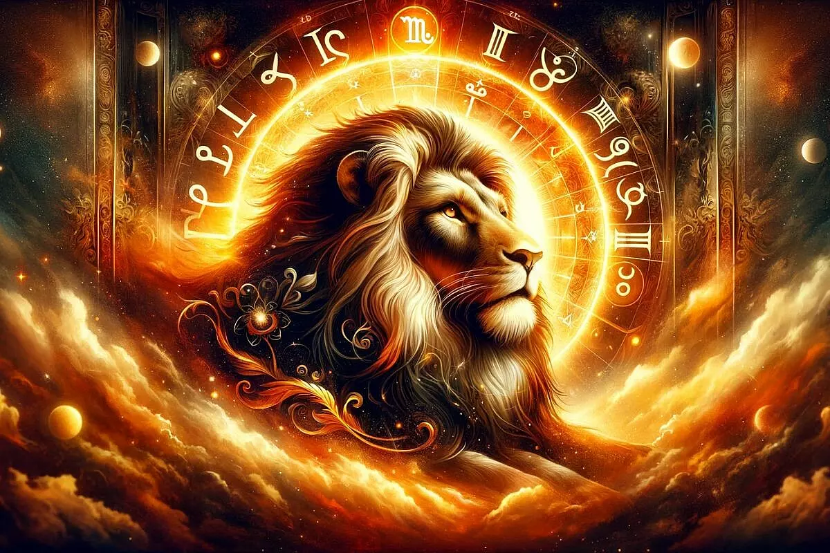 Rappresentazione della luce del segno del Leone nell'astrologia karmica