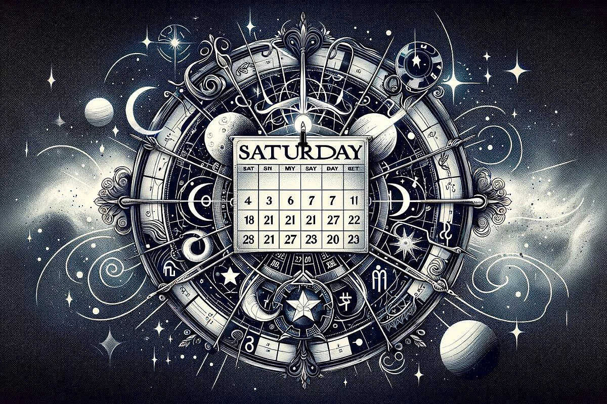 Calendario con sopra scritto saturday (sabato)