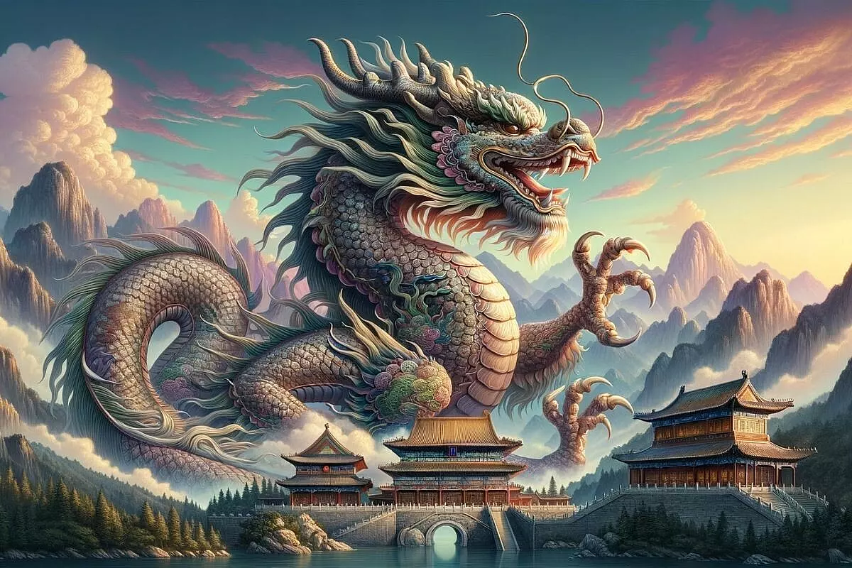Un drago nella mitologia cinese
